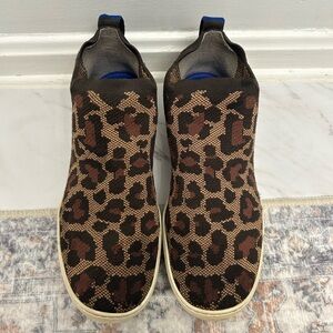 Rothy's The Chelsea Women's Size US 10 Wildcat Animal Pull On Ankle Boots Shoes
